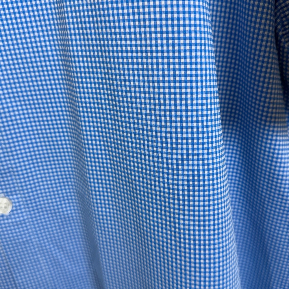 Murano Light Blue Checkered Button Down Shirt - image 2